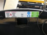 a close up of a machine with a sign on it