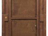 an old wooden picture frame with a brown background and a white background