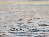 an image of a painting of a boat in the water