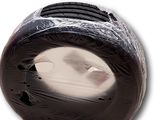 an image of a close up of a black object
