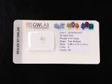 an id card with a diamond on it on a black surface
