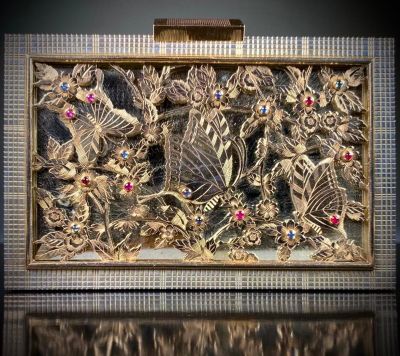 BOUCHERON Nécessaire à beauté en argent et vermeil, le couve…