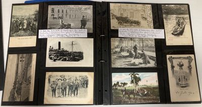 une vieille photo en noir et blanc d'un livre illustré