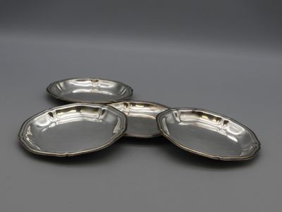 Roger COL, Paris, 4 petites coupelles ou dessous de verres e…