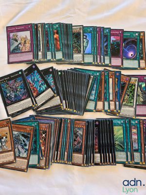 beaucoup de cartes sur la table