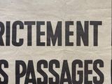 an image of a sign on a wall stating that the passage is not open