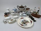 a table with a lot of different items on it