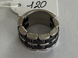a picture of a black and silver ring with a price tag
