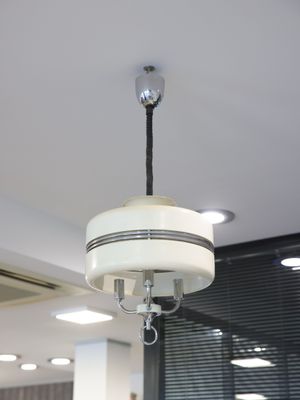 ROLLY - ITALY, Suspension Space Age, en métal laqué blanc et…