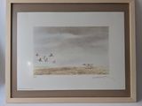 a picture of a picture of birds flying in the sky