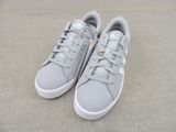 adidas superstar leather sneaker in grey and white