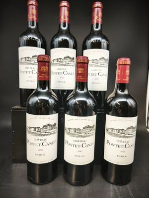 6 Bts CHATEAU PONTET CANET(*) 5 GCC Pauillac 2012