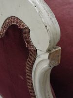 Banquette style Louis XV en bois mouluré et sculpté laqué cr… (photo 6)
