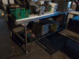 a table with a bunch of items on it
