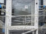 a picture of a building that has a lot of wires on it