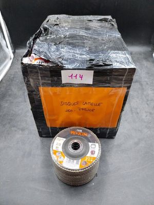 a picture of a box of grinding wheels and a spool