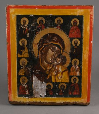 Icône orthodoxe de vierge à l'enfant H.