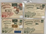 trois enveloppes avec des timbres collés dessus, posées sur un fond blanc