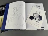 a picture of a book with a drawing of a man and a woman
