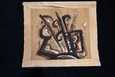 SENOU (XXe siècle). Composition abstraite. " Sans titre".