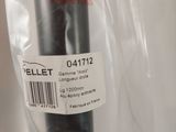 a black bat that is wrapped in a plastic bag