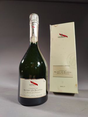 a bottle of wine that is next to a box