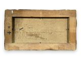 a picture of a wooden box on a white background