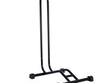 a close up of a bike rack on a white background