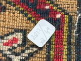 an image of a close up of a rug with a tag on it