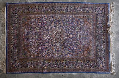 Tapis probablement Tebriz en laine et soie (chaine et trame …