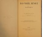 an old book opened to show a page with a title on it