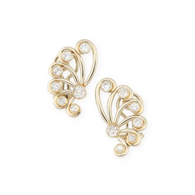 Maison FONTANA Paire de boucles d'oreilles « Volutes » en or…