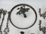 a lot of metal items that are on the table