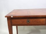 an image of a wooden table with a drawer on top of it
