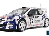 the car is blue and white with a camouflage design on it