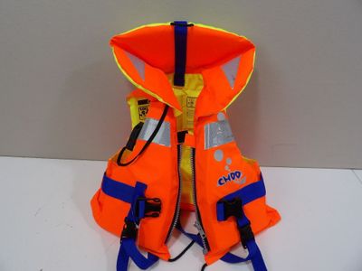 a life jacket with a life jacket attached to it