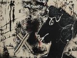 une image représentant un tableau où l'on voit une femme tenant un couteau à la main