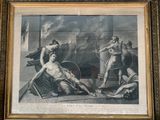 an image of a painting of a woman being taken from a man