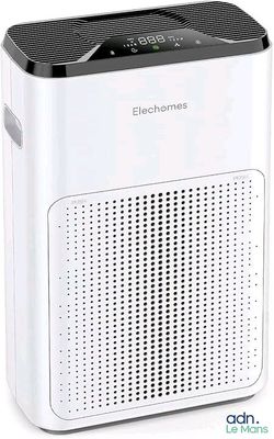 an image of a white and black air purifier on a white background