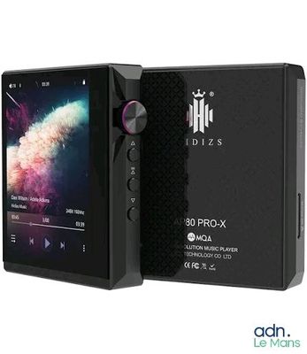une image représentant un lecteur MP3 noir posé à côté d'une boîte de musique