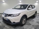 the white nissan qx - v is parked on a checkered floor