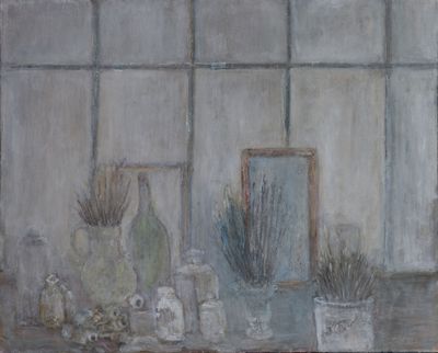 Hervé THIBAULT (né en 1944) Atelier, verrière, 2014 Huile su… - Photo 1