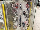 a vending machine that has many watches on it