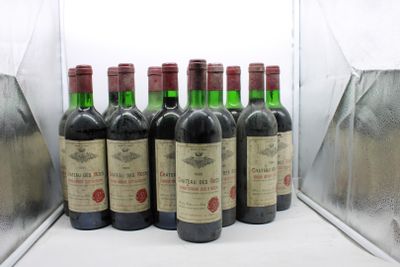 1985, Ch DES ROCS, Bordeaux Supérieur; 12 bouteilles, voir p…