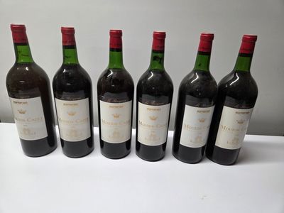 BORDEAUX ROUGE, 6 MAGNUMS , MOUTON-CADET 1970, vendus en l'é…