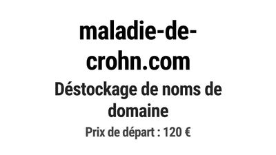 Nom de domaine maladie-de-crohn.