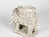 an image of an elephant made out of wickers
