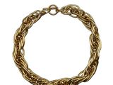 une image d'un bracelet en chaîne en or sur fond blanc