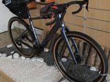 a bike that is sitting on a stand in a room