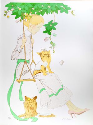 Philippe-Henri NOYER (1917-1985) La balançoire Lithographie …